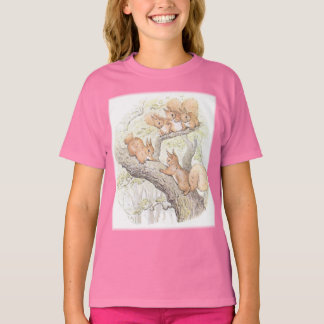 Camiseta Adorables cinco ardillas Chicas