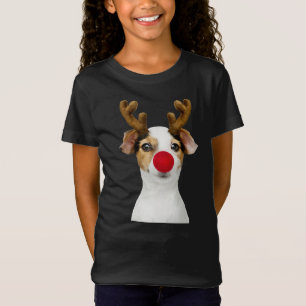 Camiseta Adorables Cuestan Cachorro Con Navidades De Antler