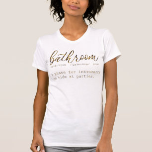 Camiseta Adorables Funny Cita Baño Introverts T-Shirt