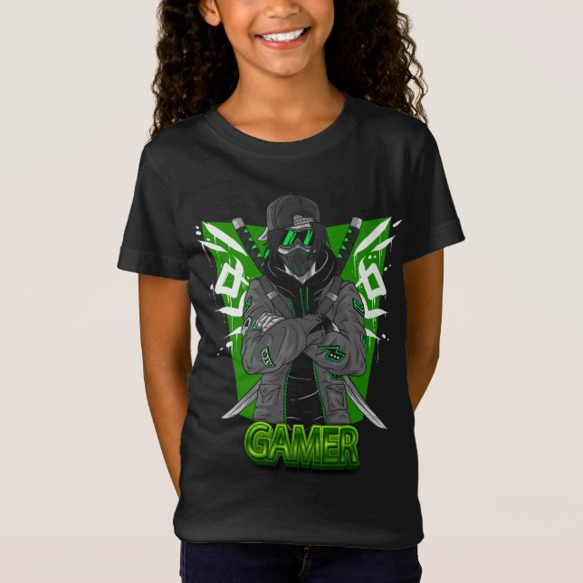 Camiseta Adorables Gamer Ninja T-Shirt (Anverso)