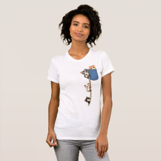 Camiseta Adorables Gatitos Trepando una Cuerda – Amante de 