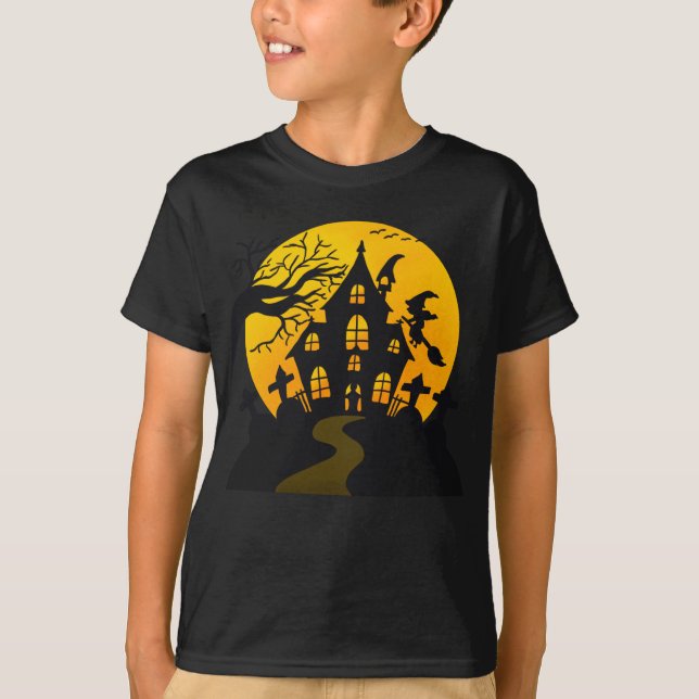 Camiseta Adorables Halloween Scary Haunty House (Anverso)