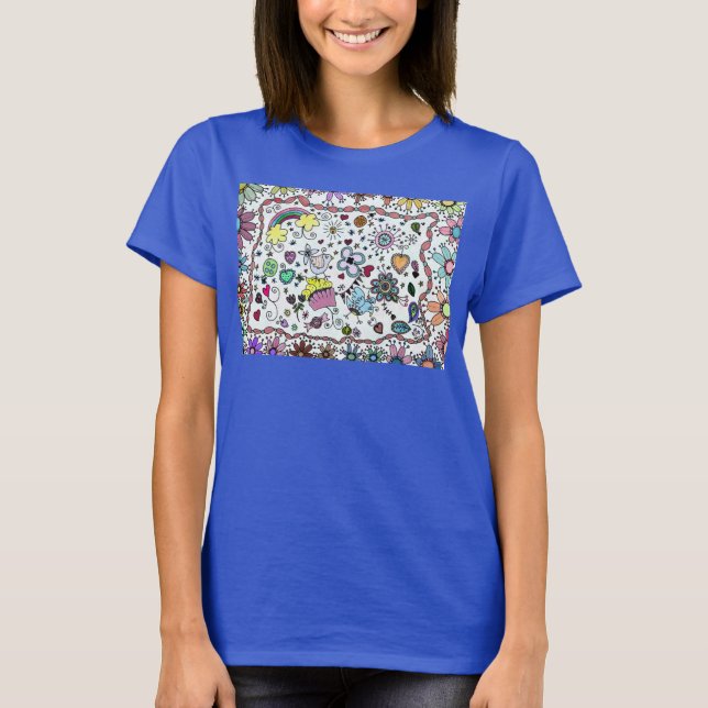 Camiseta Adorables Happy Joy Joy Doodles (Anverso)