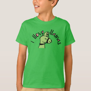 Camiseta Adorables Llama Amor I Llove Llamas T-Shirt