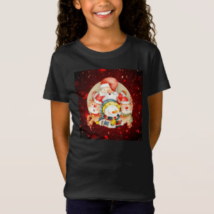 Camiseta Adorables Navidades Santa y amigos