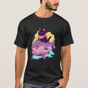Camiseta Adorables Nekos Atún Paseo Caprichoso Pastel Got