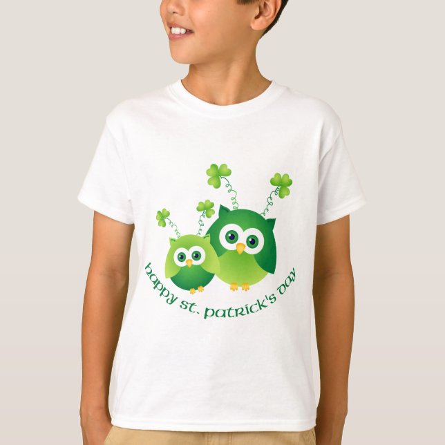 Camiseta Adorables obsequios y regalos de búho de San Patri (Anverso)