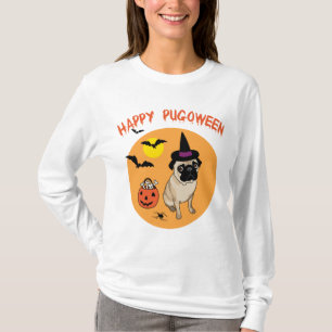 Camiseta Adorables Tees Feliz Pugoween
