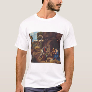 Camiseta Adoración de los pastores por Giorgione