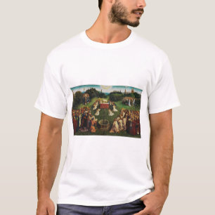 Camiseta Adoración del Cordero por Jan van Eyck
