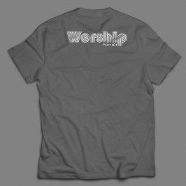 Camiseta Adoración Retro Escritura Inspiradora Moderna
