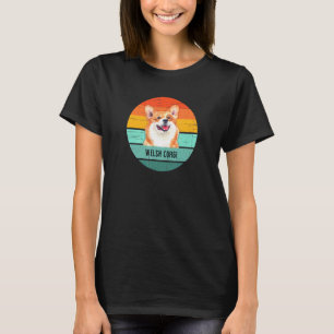 Camiseta Adorador Retro Welsh Corgi Perro Hombres Mujeres N