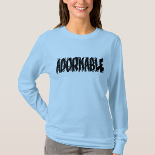 Camiseta Adorkable, texto oscuro