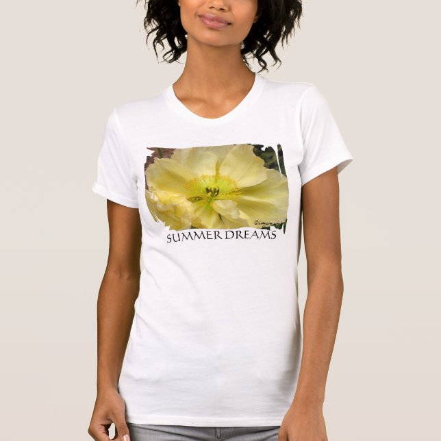 Camiseta Adormidera islandesa amarilla (Anverso)