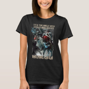 Camiseta Adorna Los Pasillos Con Cráneos Y Cuerpos Valhalla