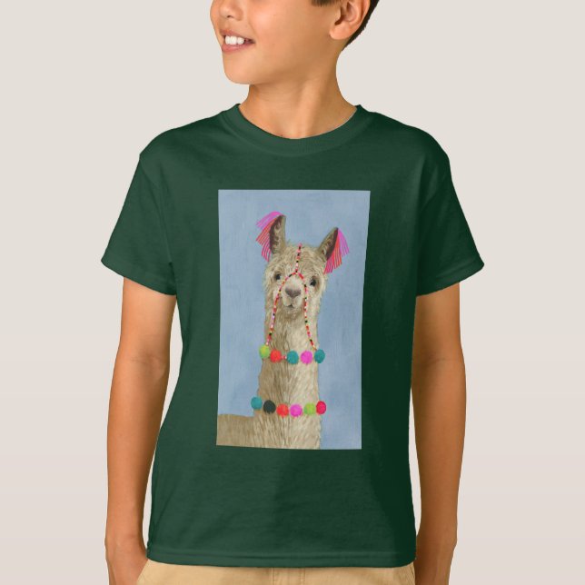Camiseta Adorned Llama - Beige (Anverso)