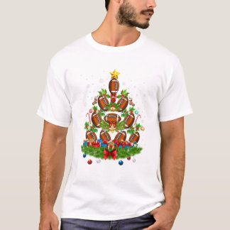 Camiseta Adorno de árbol de Navidad de fútbol americano