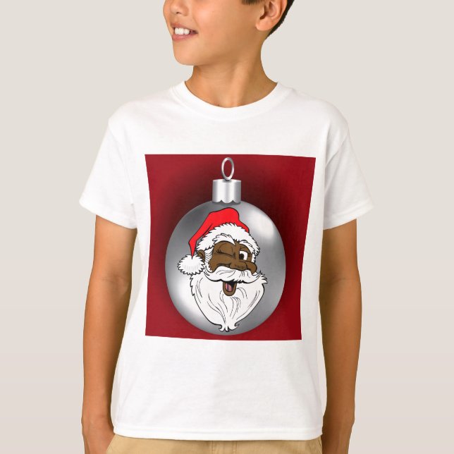 Camiseta Adorno de Cara de Santa 2 (Anverso)