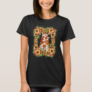 Camiseta Adorno de impresión animal Gnome de mamá vaca lind