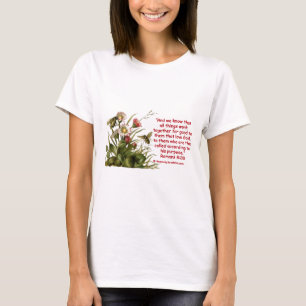 Camiseta Adorno de la abeja del 8:28 de los romanos
