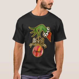Camiseta Adorno de loro con lazo de leopardo con nombre per