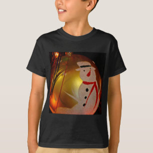 Camiseta Adorno de muñeco de nieve escarchado