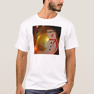 Camiseta Adorno de muñeco de nieve escarchado