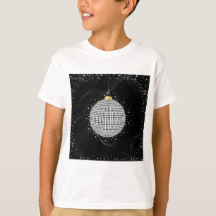 Camiseta Adorno de Navidad de Bola de Disco Elegante