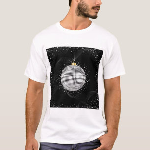 Camiseta Adorno de Navidad en forma de bola de discoteca el