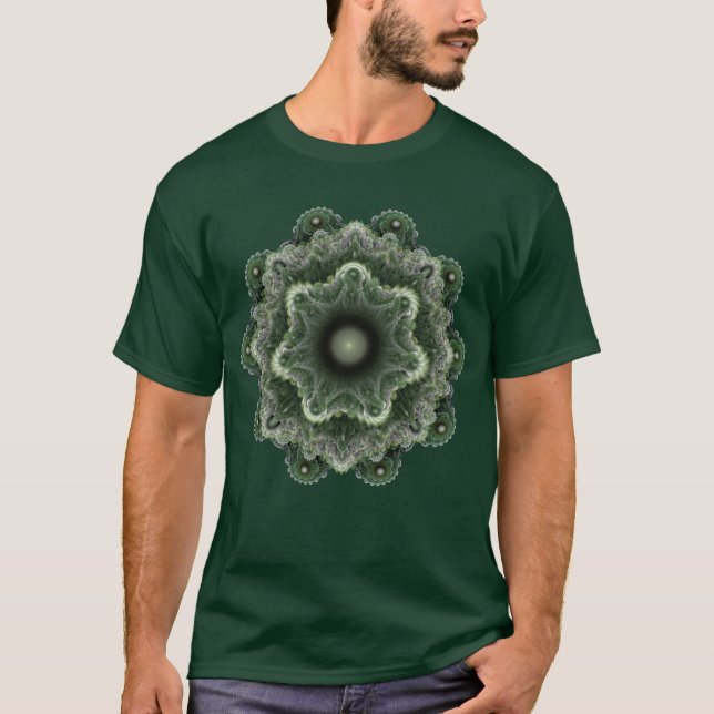 Camiseta Adorno fantástico fractal (Anverso)