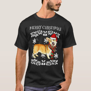 Camiseta Adorno Feliz Navidad Pembroke Welsh Corgi Navidad