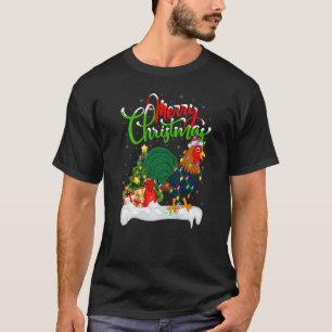 Camiseta Adornos de gallo de Navidad Santa Gallo Chris