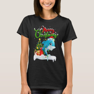 Camiseta Adornos de Navidad Orca Amante del Pescado Santa O