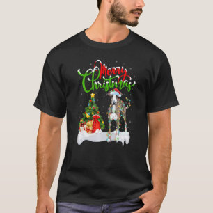 Camiseta Adornos de Navidad Santa Galgo Italiano Perro Chri