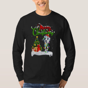 Camiseta Adornos de Navidad Santa Gran Perro Dane Navidad