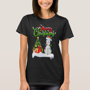 Camiseta Adornos de Navidad Santa Husky Siberiano Perro Nav