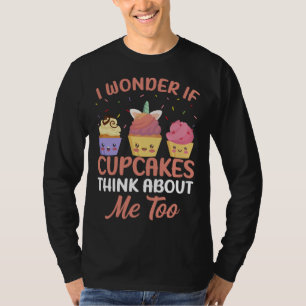 Camiseta Adornos Dulces para una Fiesta Temática de Cupcake
