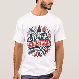 Camiseta Adornos Navideños Festivos