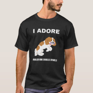 Camiseta Adoro a Cavalier King Charles Spaniels