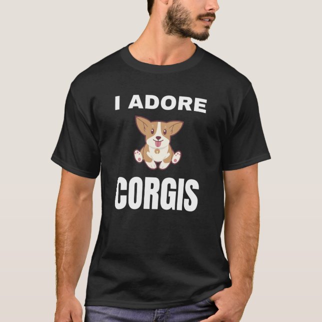 Camiseta Adoro a Corgis (Anverso)