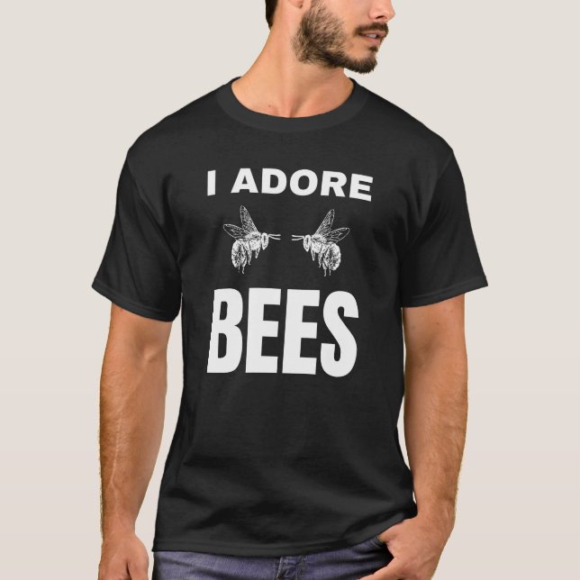 Camiseta Adoro a las abejas (Anverso)