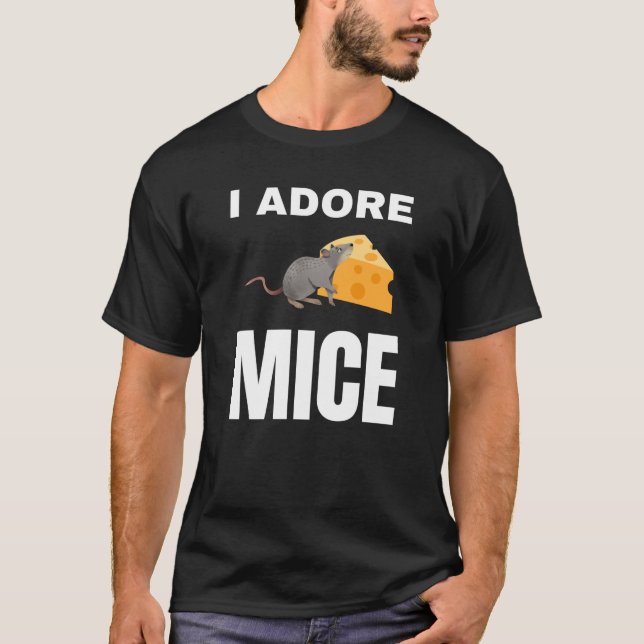 Camiseta Adoro a los ratones (Anverso)