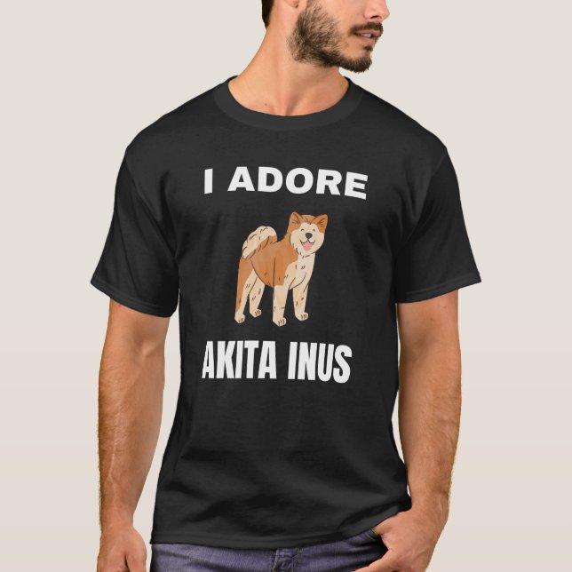 Camiseta Adoro Akita Inus (Anverso)