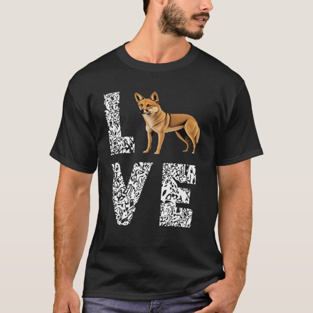 Camiseta Adoro Dingo Leopard Dingo Perro salvaje Australian (Anverso)