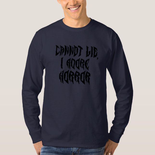 Camiseta Adoro el terror (Anverso)