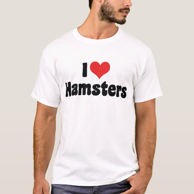 Camiseta Adoro Hámsters de Corazón (Anverso)