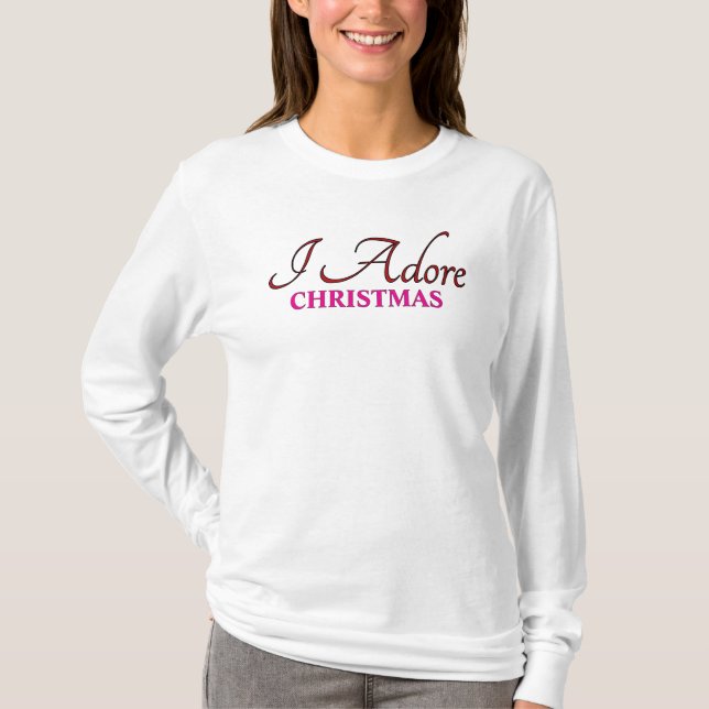 Camiseta Adoro la Navidad (Anverso)