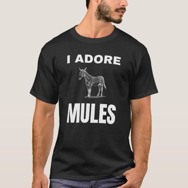 Camiseta Adoro las mulas (Anverso)
