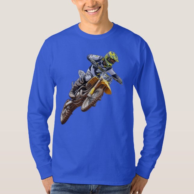 Camiseta Adrenalina aerotransportada: Vuelo de Motocross (Anverso)