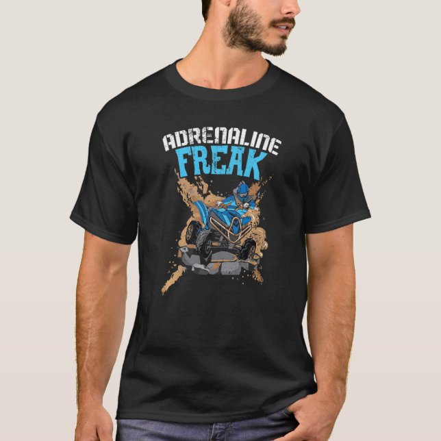 Camiseta Adrenaline Freak Quad Bicicleta Atv Offroid Offroa (Anverso)